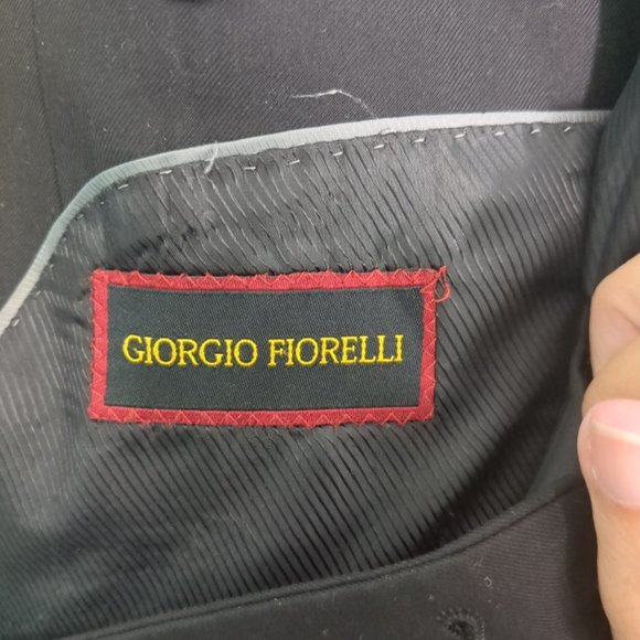 Giorgio Fiorelli Mens Jacket 44 Blazer black Two Button Sport - Picture 3 of 4